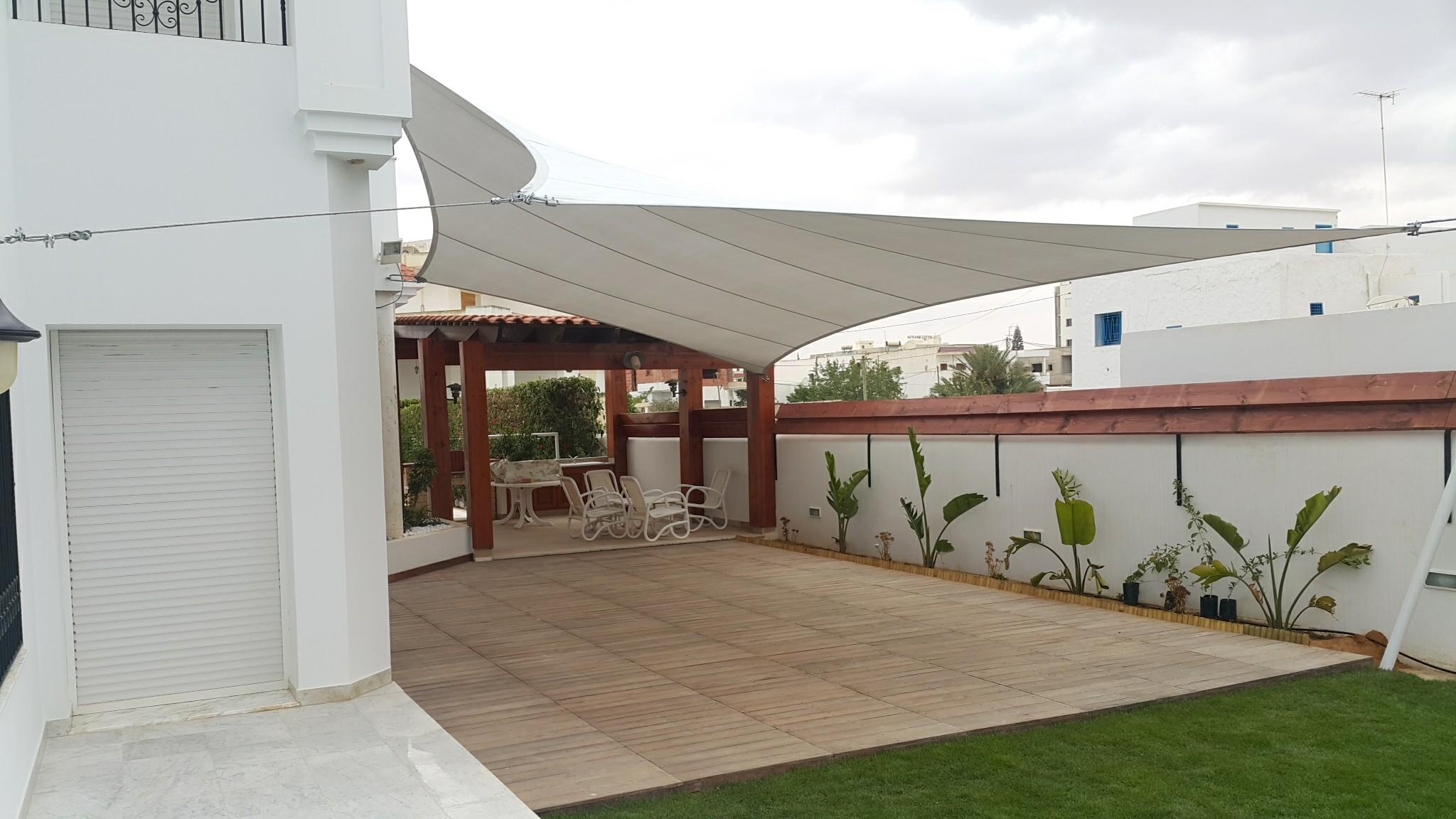 Voile d’ombrage terrasse